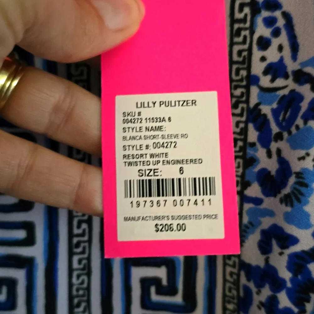Blanca Stretch Romper Lilly Pulitzer Size 6 - Picture 6 of 6